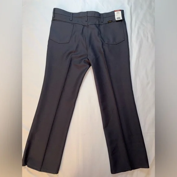 Wrangler NWT Men’s Size 40W 30L Grey Polyester Business Casual Dress Jeans - Picture 9 of 10
